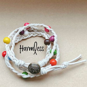 Harmless(�n�[�����X) BRACELET -Shell 2- (WHITE) Necklace �u���X���b�g �l�b�N���X 2WAY �A�N�Z�T���[ ���Q