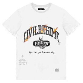 【40％OFF】CIVIL REGIME シビル・レジーム (WHITE) R.Y.U TEE TS T-SHIRTS Tシャツ