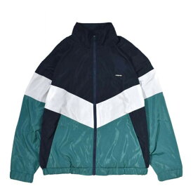 Lサイズ【30%OFF】DOUBLESTEAL ダブルスチール 3COLOR TRACK JACKET トラックジャケット (NAVY-WHITE-GREEN)