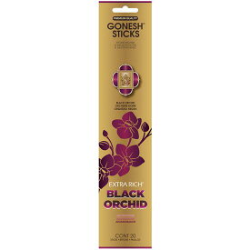 【BLACK ORCHID】GONESH ガーネッシュ 20本入り インセンススティック クラシックシリーズ お香 made in USA
