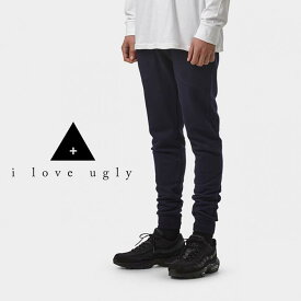 Lサイズ【30%OFF】I LOVE UGLY アイラブアグリー Mid Rise Zespy Trackie Pants (NAVY) スウェットパンツ ミッドライズゼスピーパンツ トラック