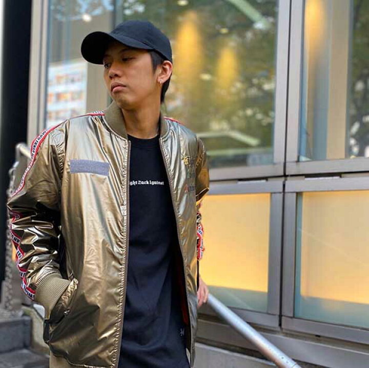 楽天市場】Mサイズ【30%OFF】LEFLAH(レフラー) 袖ライン MA-1 