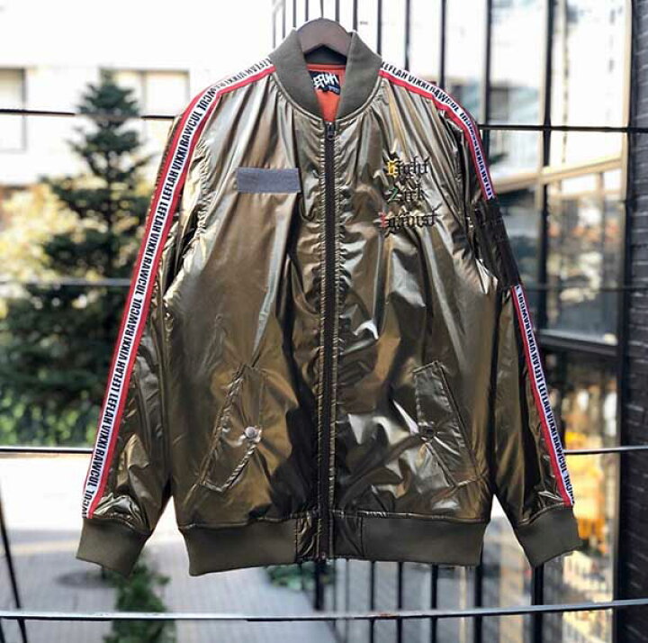 楽天市場】Mサイズ【30%OFF】LEFLAH(レフラー) 袖ライン MA-1 