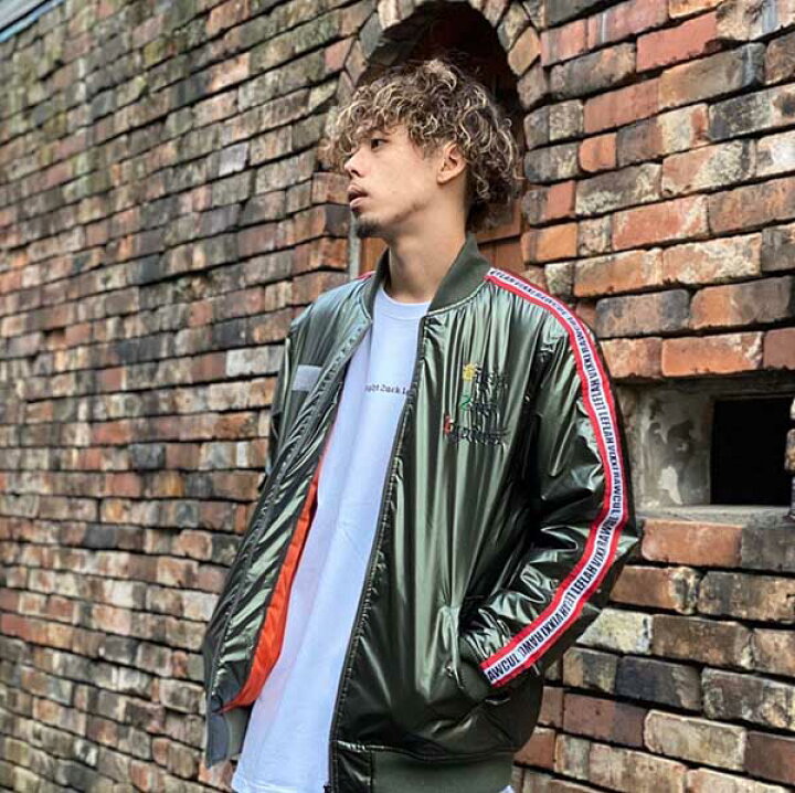 楽天市場】Lサイズ【30%OFF】LEFLAH(レフラー) 袖ライン MA-1 