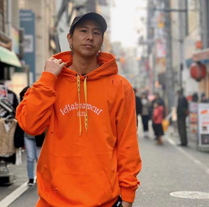 楽天市場】【40%OFF】LEFLAH (レフラー) ダメージパーカー (ORANGE) 春  
