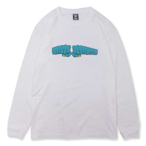 �y20%OFF�zTOY MACHINE x MAGICAL MOSH MISFITS �}�W�J�����b�V���~�X�t�B�b�c MxMxM MAGICAL MOSH FIST LONG TEE (WHITE) ����TEE �����e�B�[ ����T�V���c T-SHIRTS