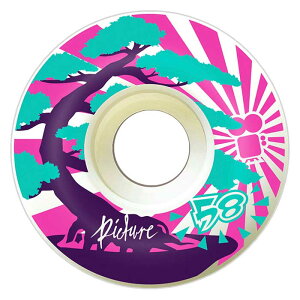 58mm 80a PICTURE WHEEL sN`[ EB[ Bonsai Inner core Classic Shape N[U[ tB}[ SOFT WHEEL \tgEB[ yXP[g{[h/XP{[/SKATEBOARDz