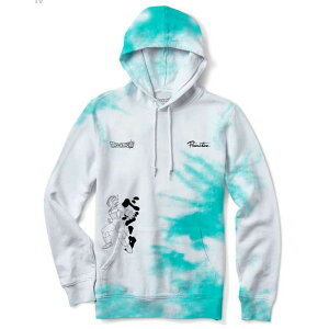 �y30��OFF�zDRAGON BALL SUPER(�h���S���{�[����) × PRIMITIVE(�v���~�e�B�u) VEGETA RAGE WASHED HOOD (WHITE TEAL TIE DYE) �����R���{ �v���I�[�o�[�p�[�J�[ PARKA
