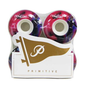 54mm 101a DRAGON BALL �h���S���{�[�� × PRIMITIVE �v���~�e�B�u GOKU BLACK ROSE WHEEL DURO STANDARD CUT (WHITE) �y�X�P�[�g�{�[�h/�X�P�{�[/SKATEBOARD�z