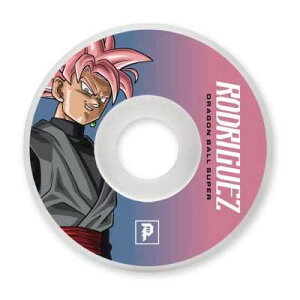 53mm 101a DRAGON BALL �h���S���{�[�� × PRIMITIVE �v���~�e�B�u RODRIGUEZ SSR GOKU BLACK ROSE WHEEL DURO STANDARD CUT (WHITE) �y�X�P�[�g�{�[�h/�X�P�{�[/SKATEBOARD�z