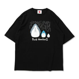 【4月発売予定予約】PUNK DRUNKERS 鮫人たちBIG.TEE (BLACK) 半袖ビッグシルエットTシャツ