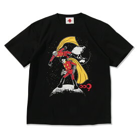 【7/9 再入荷しました】PUNK DRUNKERS パンクドランカーズ x サイボーグ009 あいつ009.TEE / REVIVAL (BLACK) 半袖Tシャツ