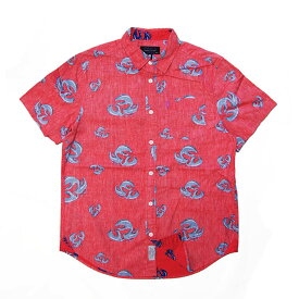 【セール/SALE-40】MISHKA(ミシカ)/半袖シャツ/FADED RED(レッド)/GRILLE LOBSTER BUTTON-UP SHIRTS/アロハシャツ ALOHA