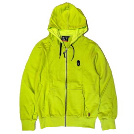 【25%OFF】SQUARE スクエア MASK ZIP UP HOODY PARKA (LIME) 裏毛 裏パイル ジップアップパーカー【名古屋/nagoya/SQAR】