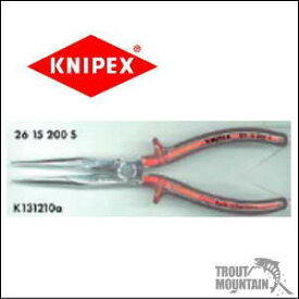 【送料無料】【お取り寄せ】クニペックス（KNIPEX）先長ラジオペンチ釣具特注 200mm【2615-200S】（クリアーレッドグリップ）（4003773050391）