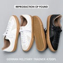 【SALE】【REPRODUCTIONOFFOUND(リプロダクションオブファウンド)】GERMAN MILITARY TRAINER 4700PL(ジャーマン ミリタリートレーナー スケートライン)Lady's/レディース/スケーター/レトロスニーカー/ジャーマントレーナー