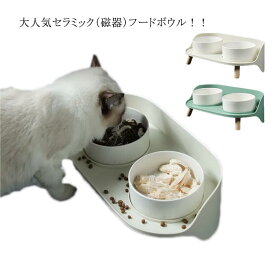 ペットボウル 食器台 犬用 水飲みボウル ペット食器 猫用 陶器製 フードスタンド付き 食べやすい フードボウル 餌台 フードボウル 食欲改善 餌皿 フードスタンド付き 餌やり 健康 高さがある スタンドセット