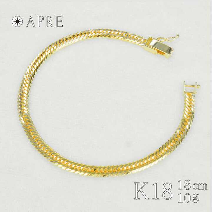 楽天市場】喜平 ブレスレット K18 トリプル12面 18cm 10g 造幣局検定 