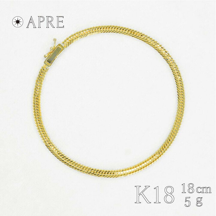 楽天市場】喜平 ブレスレット K18 トリプル12面 18cm 5g 造幣局検定  