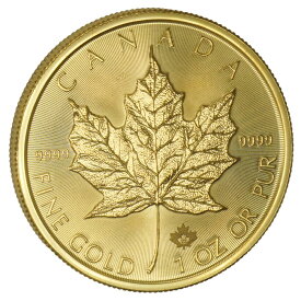 【中古AB/使用感小】 24金 メイプルリーフ 金貨 1オンス 1oz ランダムイヤー カナダ メイプル 地金 純金 K24 メープルリーフ コイン貨幣 24k 24金コイン エリザベス 2世 メープル リーフ メイプル金貨 メープルリーフ金貨