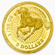 【お買い物マラソン ポイント2倍 9/19 20:00～9/24 01:59まで】コイン 純金 ホースコイン 1/25オンス 1/2…
