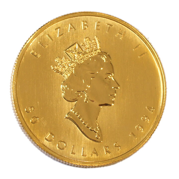 楽天市場】【中古A/美品】 24金 メイプルリーフ 金貨 1オンス 1oz  