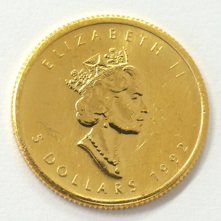 楽天市場】【中古B/標準】 24金 メイプルリーフ 金貨 1/10オンス 1  