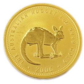 【中古A/美品】 カンガルー 純金コイン 1オンス オーストラリア 2006年 ナゲット 金貨 純金 硬貨 貨幣 20354541