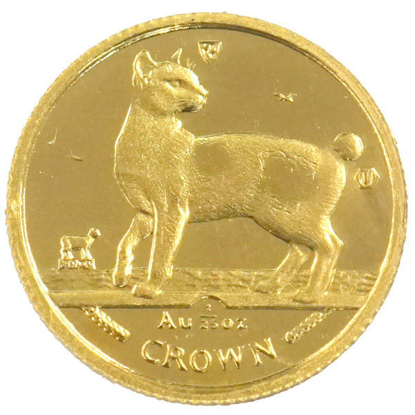  マン島 キャットコイン 1994年 ジャパニーズボブテイル 25オンス 25oz 猫 エリザベス2世 金貨 純金 硬貨 貨幣   20424324