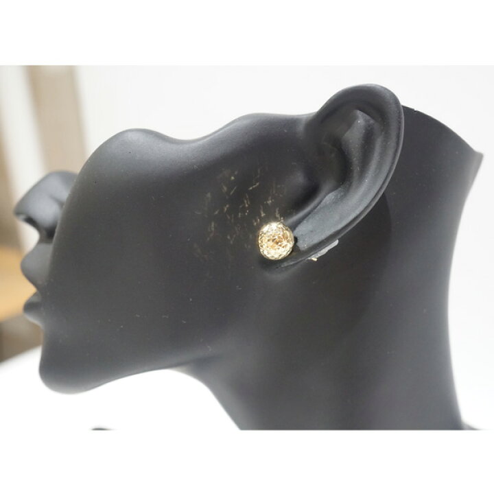 楽天市場】K18YGピアス K18 ミラーカット ボールピアス 直径10mm 18金  
