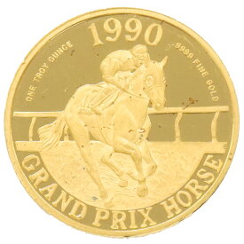 【中古AB/使用感小】 メダル 純金 馬 騎手 オグリキャップ 1990年 グランプリ 31.1g 24金 k24 20445737