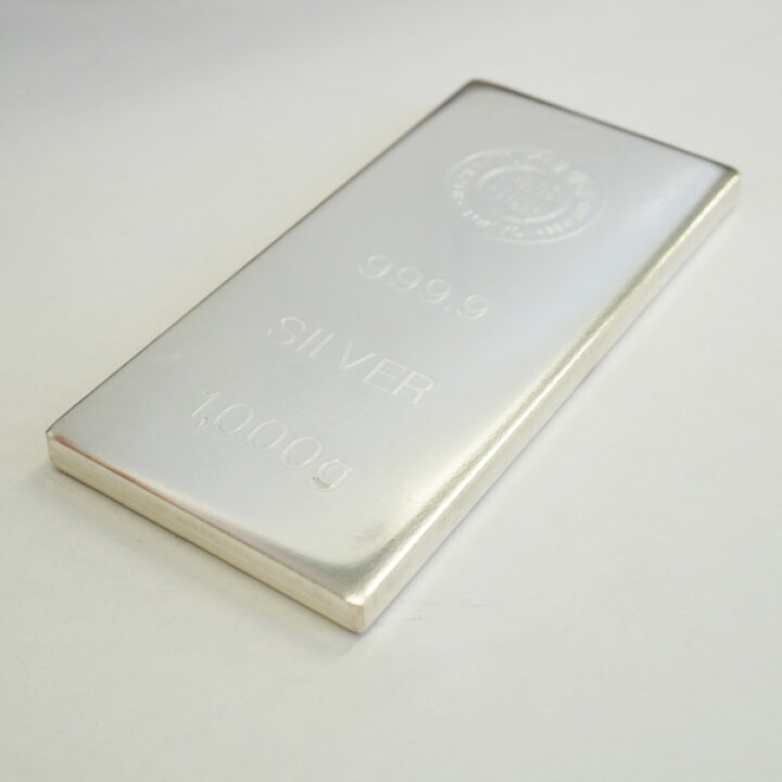 楽天市場】【中古AB/使用感小】 インゴット 純銀 インゴット 1kg 徳力  