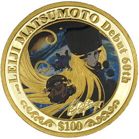 【中古B/標準】 貨幣 K24 松本零士画業60周年 公式記念貨幣 純金コイン 銀河鉄道999 メーテル 1/2オンス 1/2oz 記念コイン 金貨 メダル 20516322045