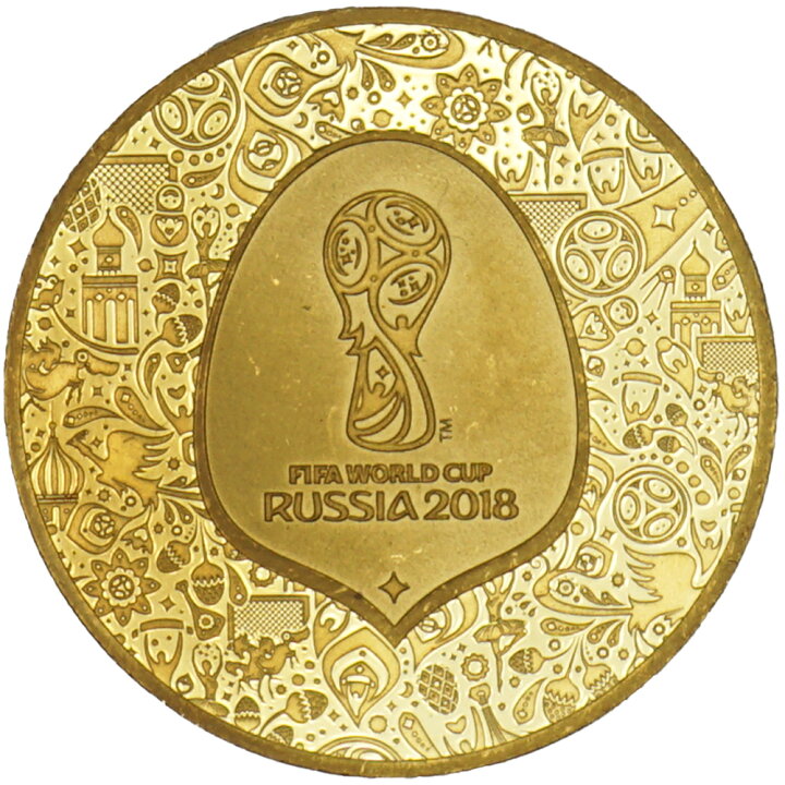 楽天市場】【中古AB/使用感小】 貨幣 K24 1/4oz 約7.8g 2018年 FIFA 