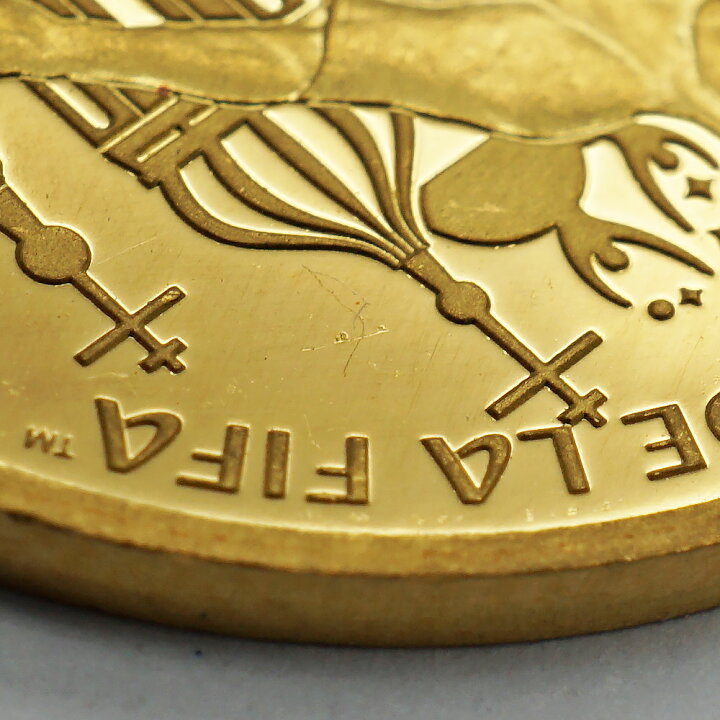 楽天市場】【中古AB/使用感小】 貨幣 K24 1/4oz 約7.8g 2018年 FIFA 