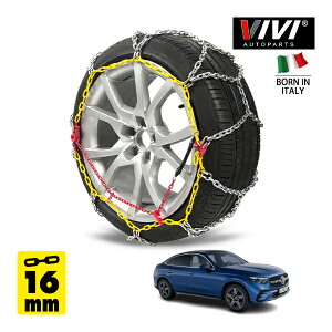 �yVIVI AUTOPARTS���K�i�z CATENE DA NEVE 16mm �X�`�[���`�F�[�� �T�b�^ �����O�^ Iron 265WD16 285/40R20 20�C���` ������ �^�C�� �`�F�[�� �x���c GLC�N���X GLC220d 4�}�`�b�N �N�[�y �h���C�o�[�Y�p�b�P�[�W+A