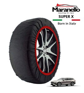 P10倍 エントリー 【Maranello正規品】 スノーソックス マラネロ ボルボ V60 クロスカントリー アルティメット B5 AWD 5AA-ZB420TM2 4WD 235/45R19 19インチ SUPER X 布製 タイヤ チェーン イタリア製