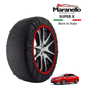 【Maranello正規品】 マラネロ スバル インプレッサ G4 195/65R15 205/55R16 15 16 インチ フロントタイヤ スノーソックス SUPER X 布製 タイヤ チェーン 非金属 マラネロ イタリア製