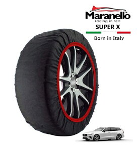 P10倍 エントリー 【Maranello正規品】 スノーソックス マラネロ ボルボ V60 リチャージ アルティメット T6 AWD プラグインハイブリッド 5LA-ZB420P2 4WD 235/40R19 19インチ SUPER X 布製 タイヤ チェーン イ