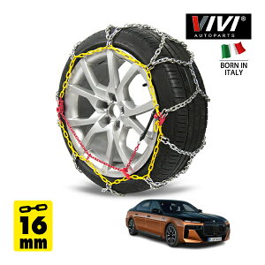 P10�{ �G���g���[ �yVIVI AUTOPARTS���K�i�z CATENE DA NEVE 16mm �X�`�[���`�F�[�� �T�b�^ �����O�^ Iron 265WD16 285/40R20 20�C���` ������ �^�C�� �`�F�[�� BMW i7 eDrive 50 �G�N�Z�����X ZAA-42EJ49 ���A