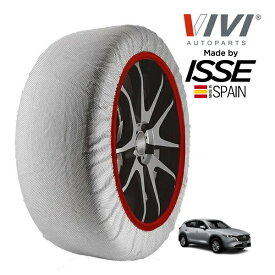 【VIVI正規品 ISSE製造】 ヴィヴィ イッセ SNOW SOCKS マツダ CX-5 3DA-KF2P 225/55R19 19インチ フロント スノーソックス 布製 タイヤ チェーン 非金属 スペイン製