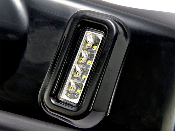 ジムニー JB23 ショート バンパー フォグランプ LED付き 未塗装 