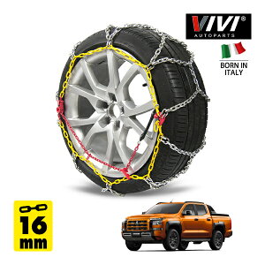 �yVIVI AUTOPARTS���K�i�z CATENE DA NEVE 16mm �X�`�[���`�F�[�� �T�b�^ �����O�^ Iron 265WD16 265/60R18 18�C���` ������ �^�C�� �`�F�[�� �O�H �g���C�g�� GSR 3DF-LC2T 4WD