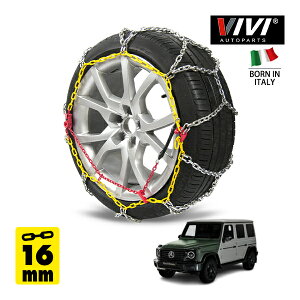 �yVIVI AUTOPARTS���K�i�z CATENE DA NEVE 16mm �X�`�[���`�F�[�� �T�b�^ �����O�^ Iron 265WD16 265/60R18 18�C���` ������ �^�C�� �`�F�[�� �x���c G�N���X �p�X�g �g�D �t���[�`���[ 3CA-465310C 4WD