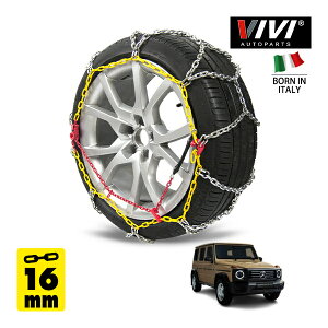 �yVIVI AUTOPARTS���K�i�z CATENE DA NEVE 16mm �X�`�[���`�F�[�� �T�b�^ �����O�^ Iron 265WD16 265/60R18 18�C���` ������ �^�C�� �`�F�[�� �x���c G�N���X G450d �G�f�B�V���� �X�g�����K�[ �U�� �U1980s 3CA-46531
