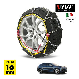 �yVIVI AUTOPARTS���K�i�z CATENE DA NEVE 16mm �X�`�[���`�F�[�� �T�b�^ �����O�^ Iron 265WD16 255/60R18 18�C���` ������ �^�C�� �`�F�[�� �A�E�f�B Q6 e-�g���� �A�h�o���X�h ZAA-GF01S ���A