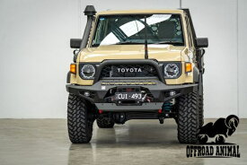 【OFFROAD ANIMAL正規品】トヨタ ランクル ランドクルーザー 70系 再再販モデル 令和5年11月～現行 GDJ76W ブルバー Predator Bull bar フロントバンパー アイアンバンパー ラウンドフープバー 2点セット オーストラリア