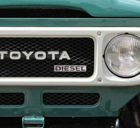 【トヨタ純正】 DIESEL フロント エンブレム 75315-90A02 ランクル ランドクルーザー 40系 FJ40 FJ43 FJ45V 昭和35年1月～昭和59年11月 60系 HJ60V FJ62V FJ62G HJ61V 昭和55年8月～平成元年12月