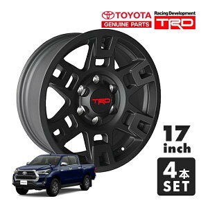 US�g���^���� TRD 17�C���`�z�C�[�� �}�b�g�u���b�N PTR20-35110-BK 4�{�Z�b�g TRD���S�� JWL���󂠂� TOYOTA �n�C���b�N�X �s�b�N�A�b�v HILUX REVO GUN125 ��