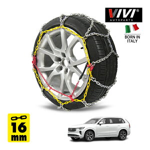 �yVIVI AUTOPARTS���K�i�z CATENE DA NEVE 16mm �X�`�[���`�F�[�� �T�b�^ �����O�^ Iron 265WD16 275/45R20 20�C���` ������ �^�C�� �`�F�[�� �{���{ XC90 �v���X B5 AWD 5AA-LB420TXCM2 4WD